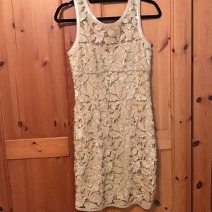 BCBG Sequin and Lace Dress